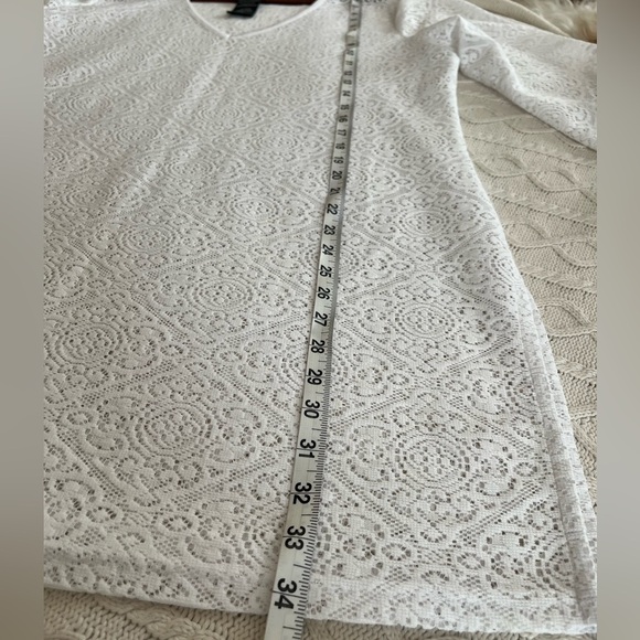 Mario Serrani Italy Lace Tunic Top, Boho Retro Swim Cover-up Women’s Large - Picture 10 of 13